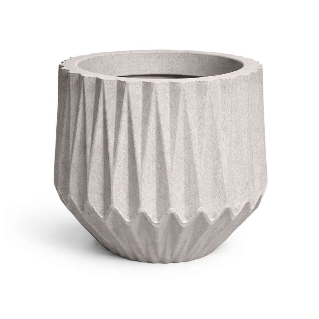 Vaso Decorativo Polietileno Luxo Origami Plantas Jardim Casa