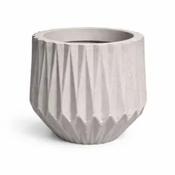 Vaso Decorativo Polietileno Luxo Origami Plantas Jardim Casa