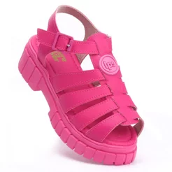 Sandália Fisherman Feminina Plataforma Tratorada WorldColors - Pink New