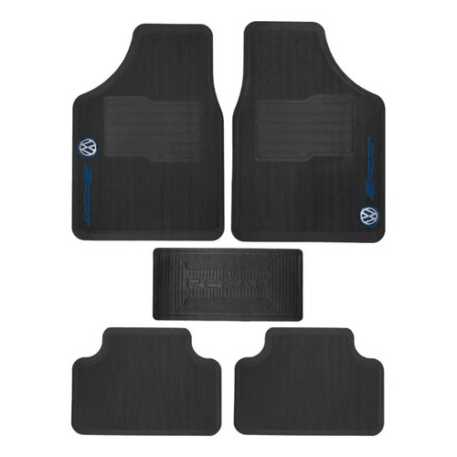 Tapete 5pçs Sport Gol G5 Spacefox Polo Santana Saveiro Preto