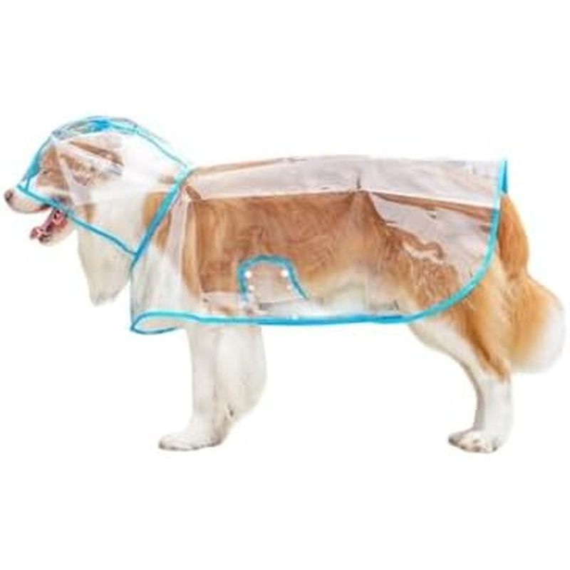 Capa De Chuva Transparente Para Cães , À Prova D'água Animais De Estimação E Gatos , Poncho Uso Ao Ar Livre (Laranja , X