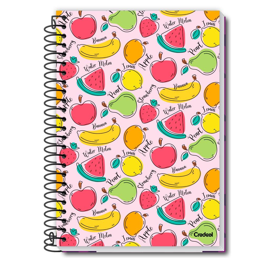 Caderno Universitário 1 M Espiral D'tales 80 FLS - 285596 - Credeal Capa Dura