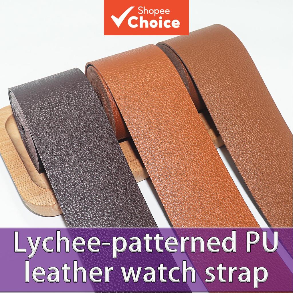 Alça De Bolsa Feminina Dupla Face Couro De Grão De Lichia Estilingue Ajustável Substituição De Ombro Largo Para Sacos De