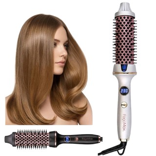 Escova Alisadora Eletrica Modeladora Cabelo Profissional 3 em 1 Bivolt Alisa Modela Efeit…
