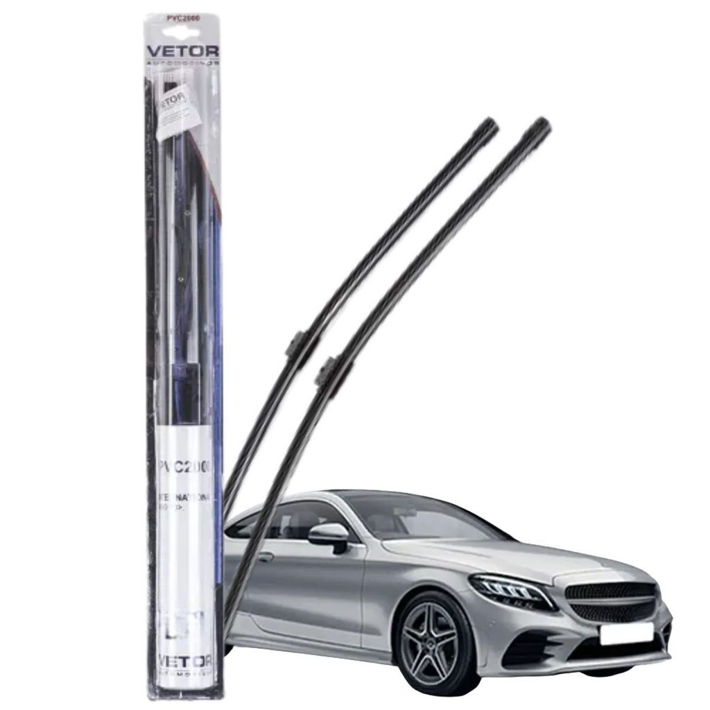 PALHETA LIMPADORA DIANTEIRA FLEX 24P PARA MERCEDES BENZ CLASSE C180 2008-2011 - VETOR