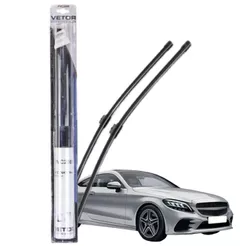 PALHETA LIMPADORA DIANTEIRA FLEX 24P PARA MERCEDES BENZ CLASSE C180 2008-2011 - VETOR