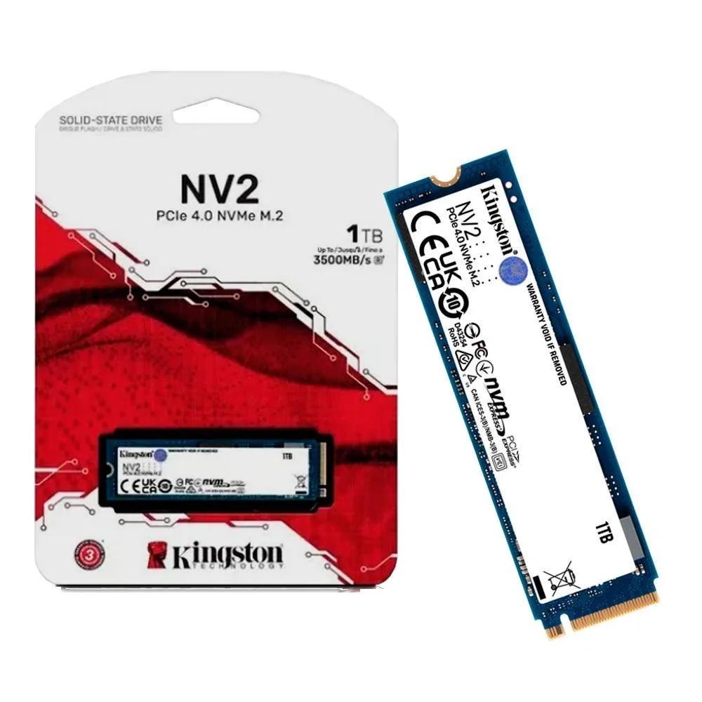 Nvme 1TB Kingston NV2 Pcie 4.0 3500MB/s