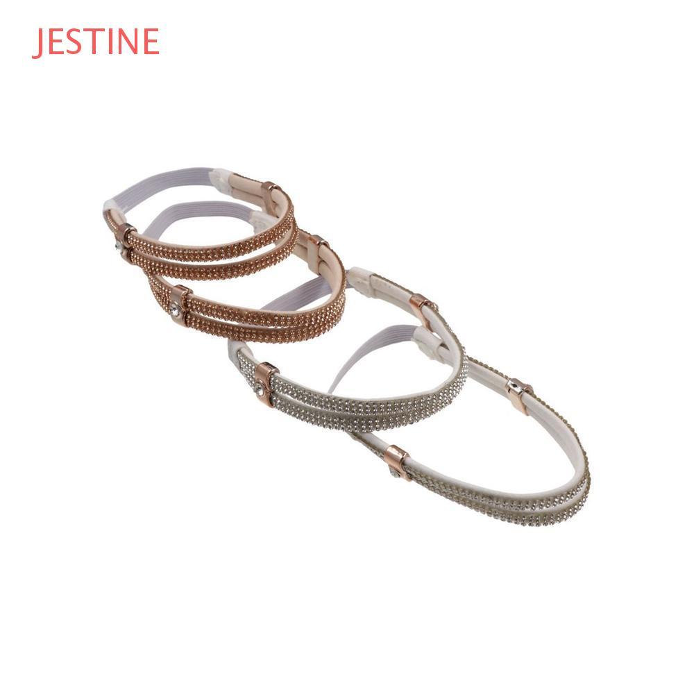 JESTINE Cadarços De Salto Alto , Tiras Antiderrapantes Da Moda De Fixação Elásticas , Femininos Casuais Seguros