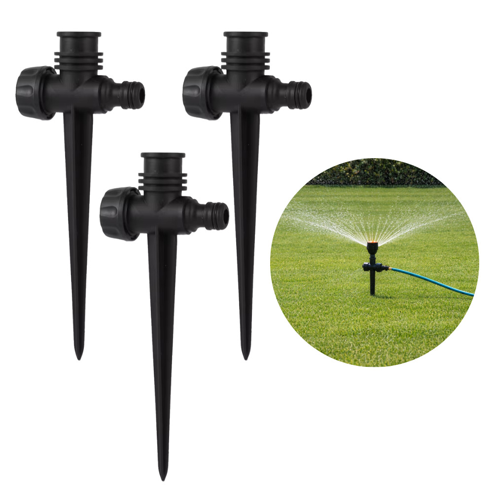 Base Espiga para Irrigador 1/2" Suporte para Aspersor Jardim Haste Fixa Solo