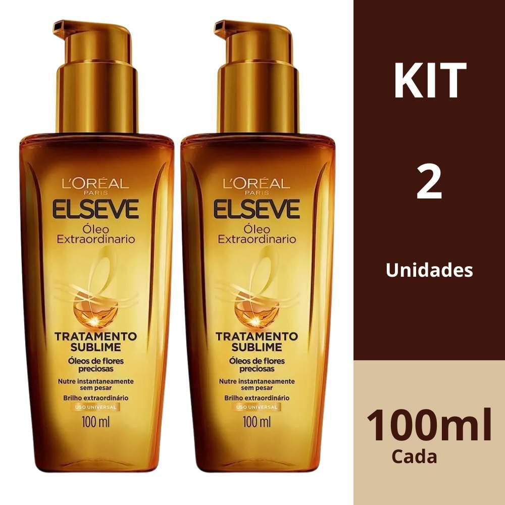 Kit 2 Un Óleo Extraordinário Elseve Reconstrutor LOréal