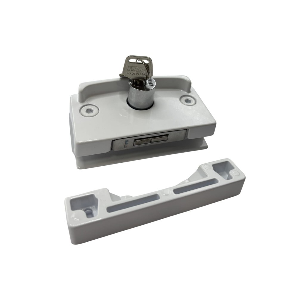 Kit Porta Correr V/A Modelo Cadeirinha, Kit 10, VsM, Branco