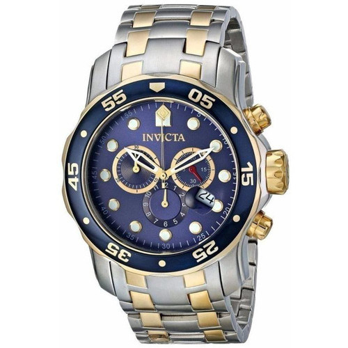 Relógio Masculino Invicta Pro Diver 0077 Em Aço Prata Misto