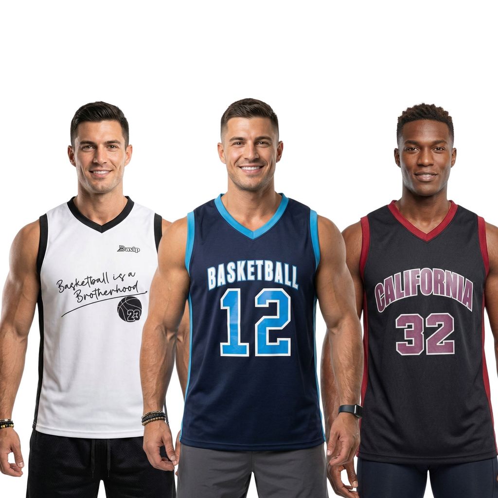 Kit 3 Regatas Masculinas Basquete Esportiva Respirável e Confortável Academia Treino Casual