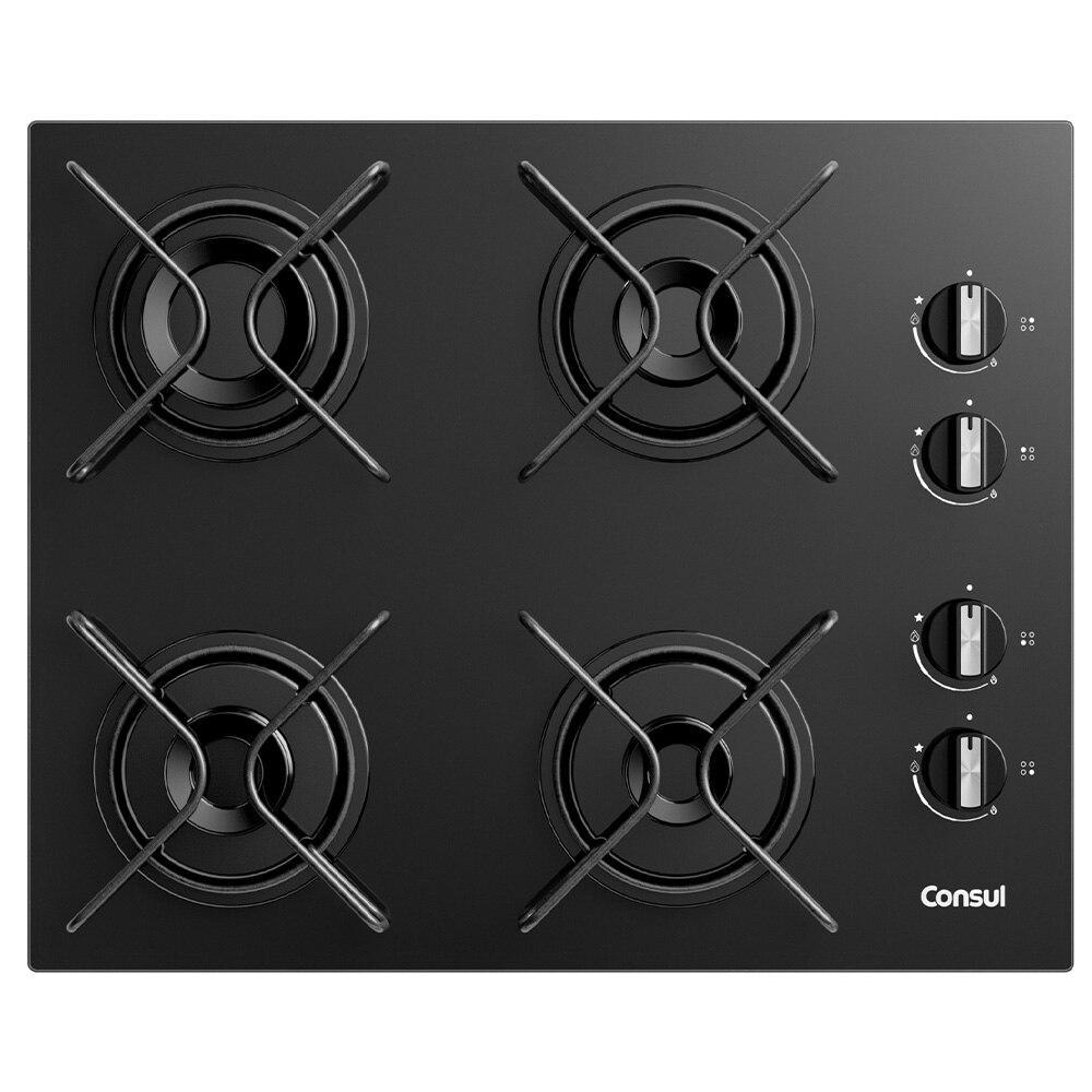 Cooktop 4 Bocas Consul CD060BE Acendimento Super Automático, Preto