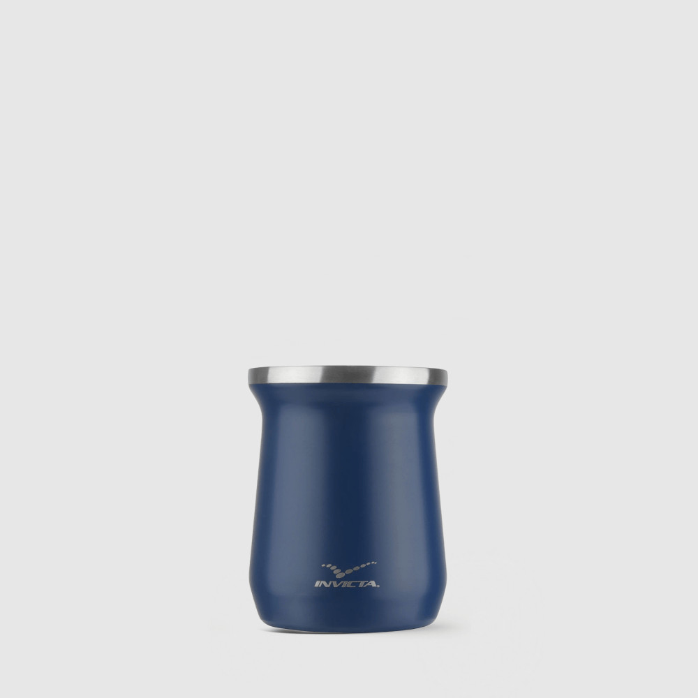 Cuia Térmica 250ml Azul Invicta