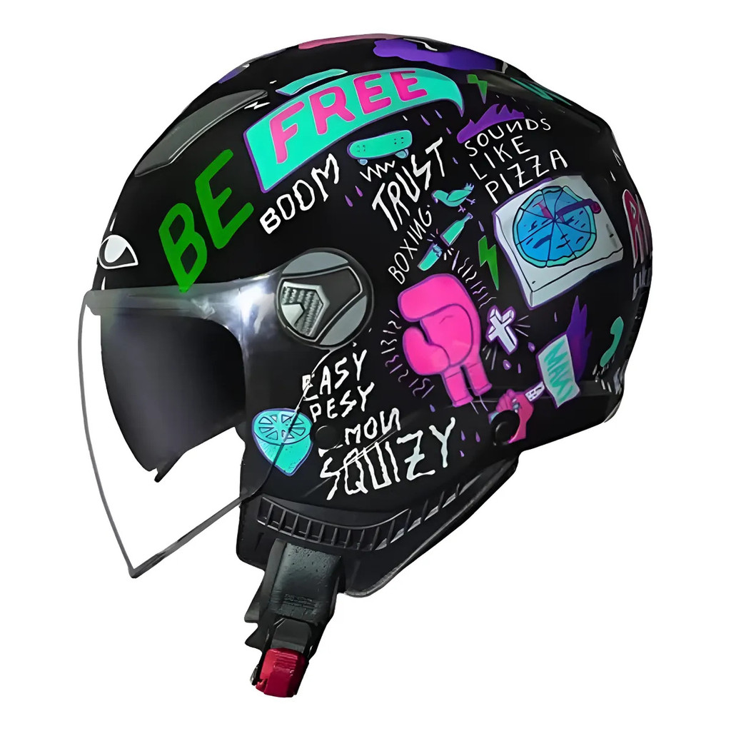Capacete Moto Norisk Orion Sv Free Aberto Com Óculos Masculino Feminino
