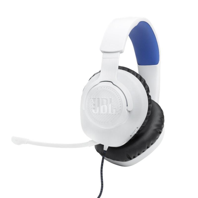 Headset Gamer JBL Quantum 100P Branco/Azul em Oferta na Shopee