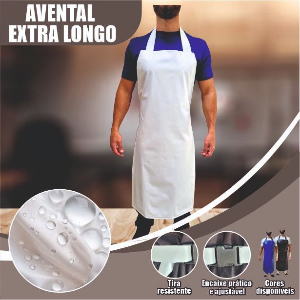 Avental Pvc Impermeável Açougueiro Peixaria Lava Rapido Jato rapido frigorífico epi  limpeza