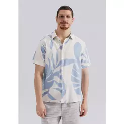 Camisa Masculina Estampada Manga Curta