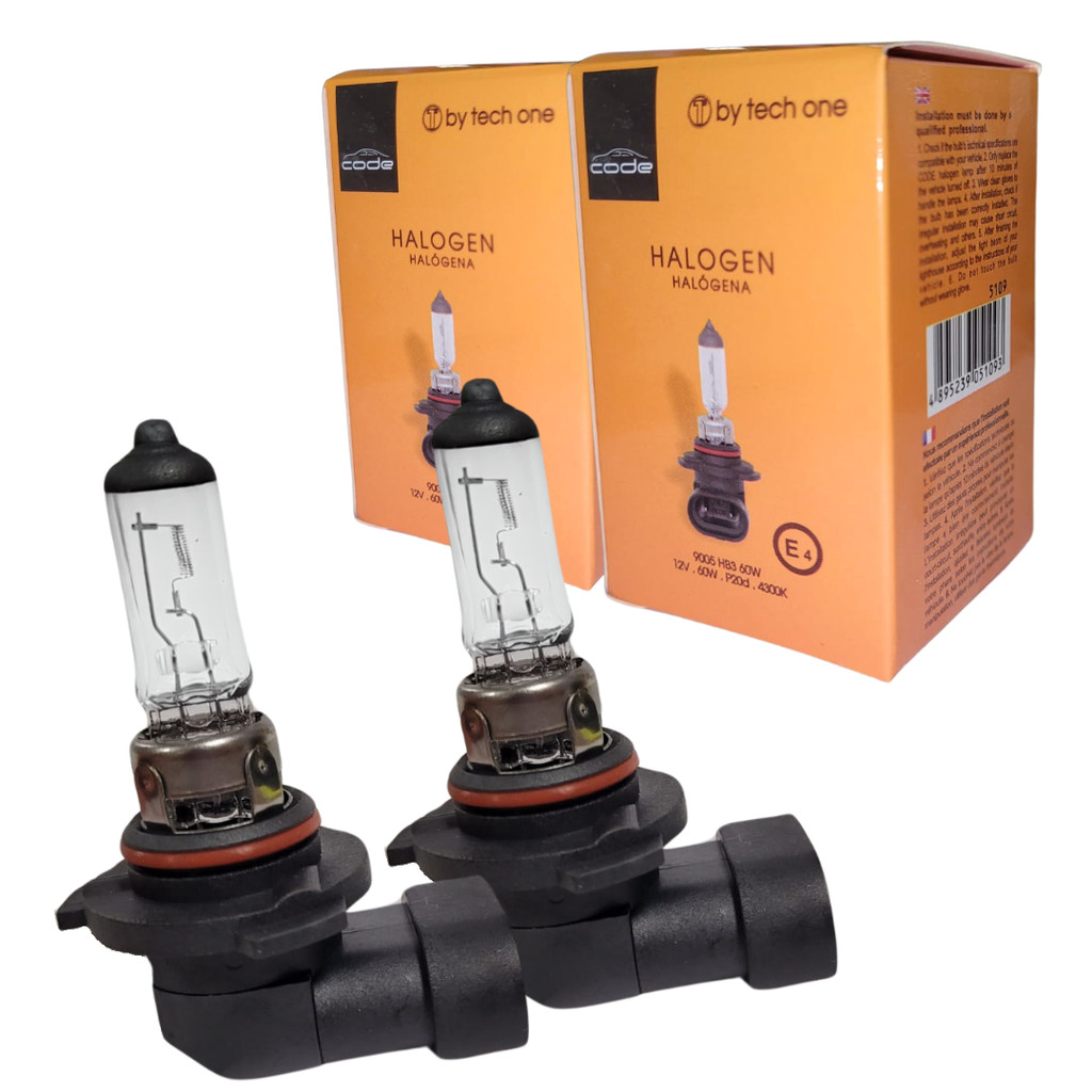 KIT 2 LAMPADA HALOGENA 12V CODE CAIXINHA 4300K HB3 9005 60W