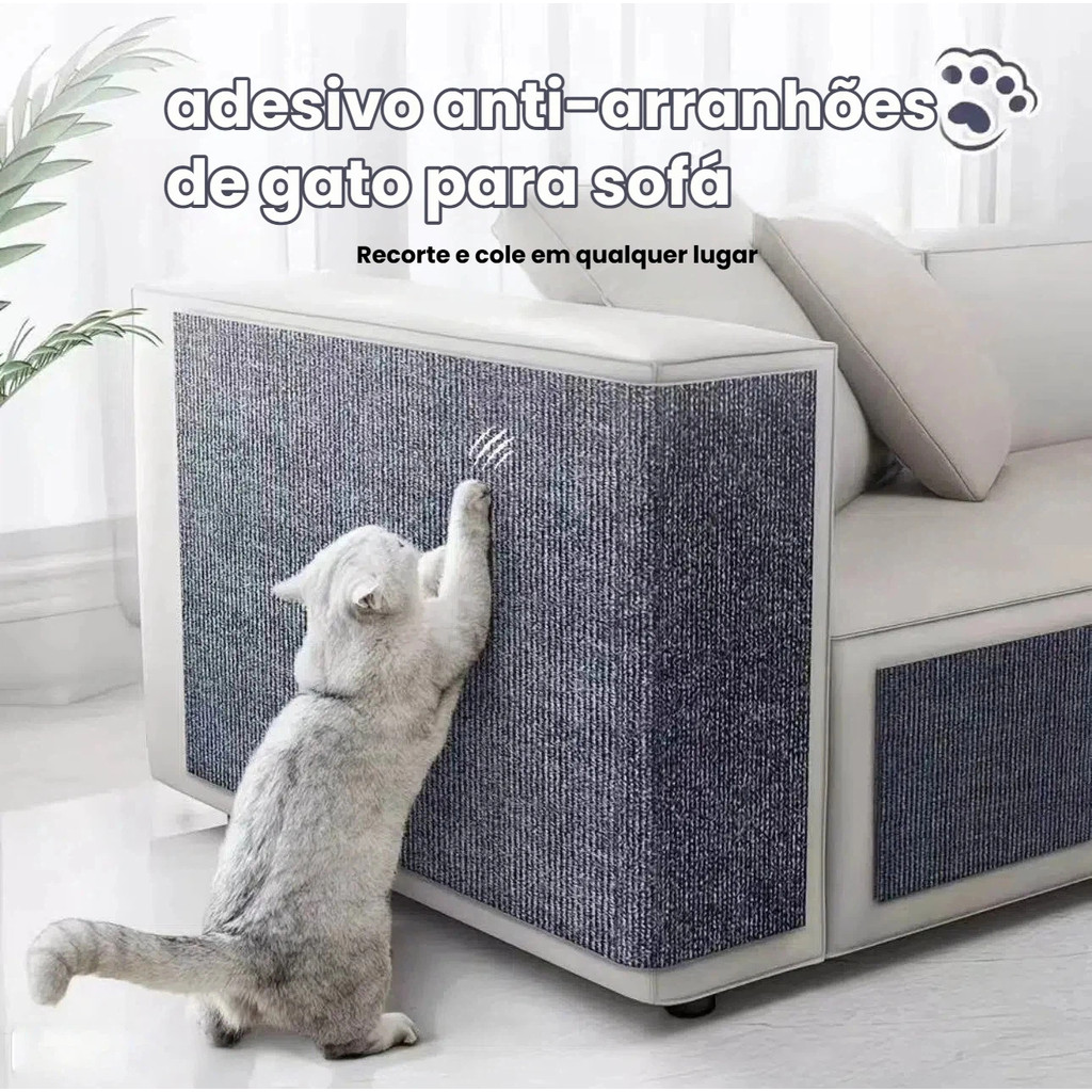 Protetor Adesivo Arranhador para Gato – Evite Danos em Sofás e Móveis em Oferta na Shopee