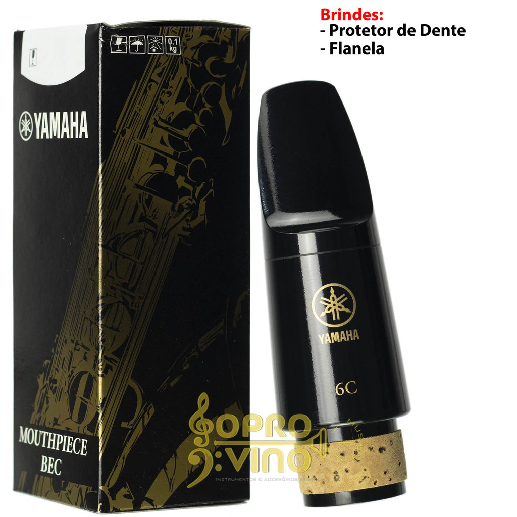 Boquilha Clarone Alto Mib Yamaha ACL6C Original Linha Standard Séries + Brinde