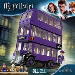 Blocos de construção Lego série Harry Potter modelo de vista de rua do ônibus dos Cavaleiros emblema da escola de magia  em Oferta na Shopee