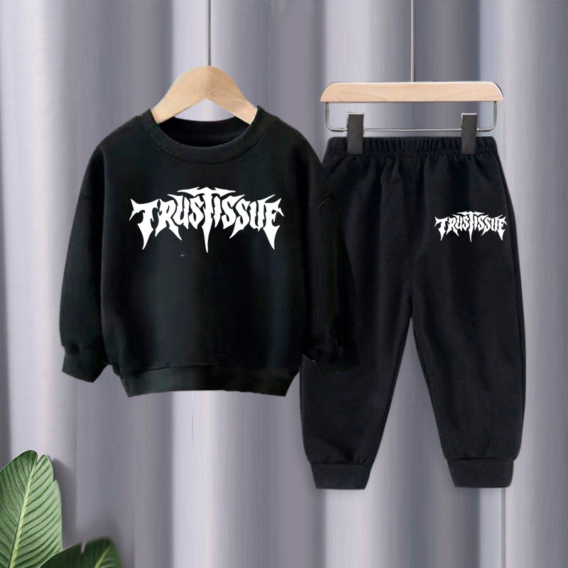 kit Conjunto Infantil Barato Moleton Gola Redonda Moleton infantil Moda Juvenil Casaco Gola Careca