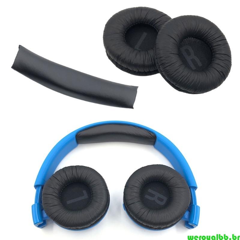 Almofadas Substituição Para weroyalbb JR300 JR300BT Almofada Espuma Fone Jogos