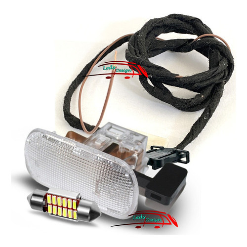 Lanterna + Chicote + Led Luz Porta-luvas Golf Mk3 Gl Glx Gti