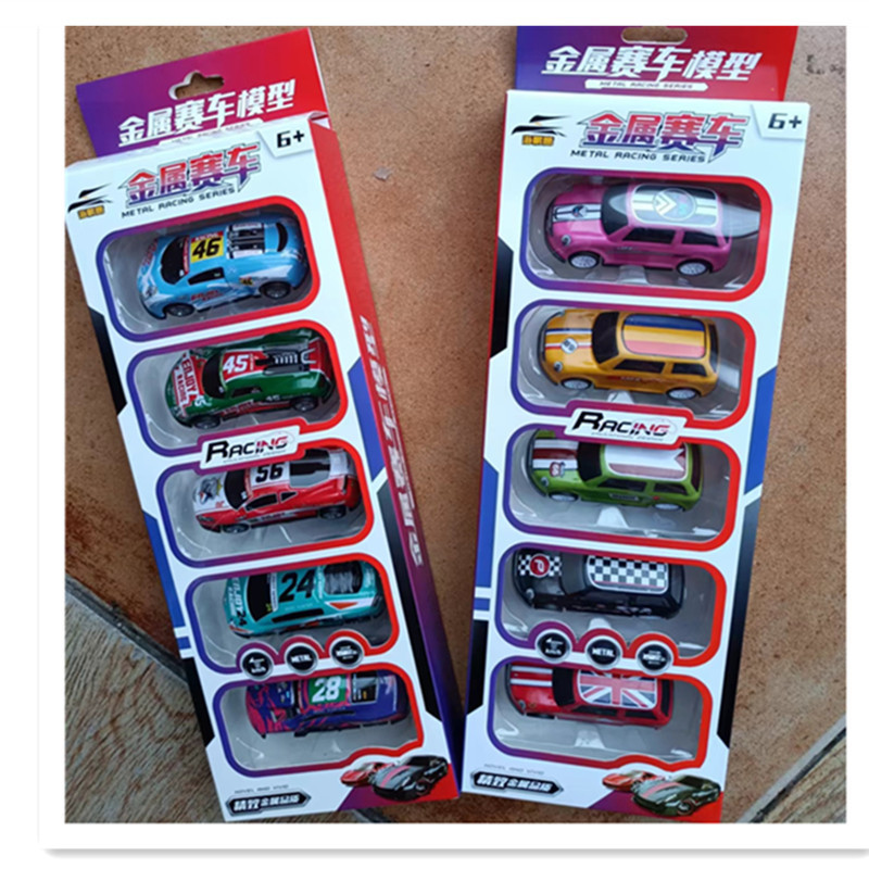 2-6 Anos Brinquedos Infantis 5pcs Caixa de Brinquedos de Modelo de Carro de Liga Presente Brinquedos Suprimento 