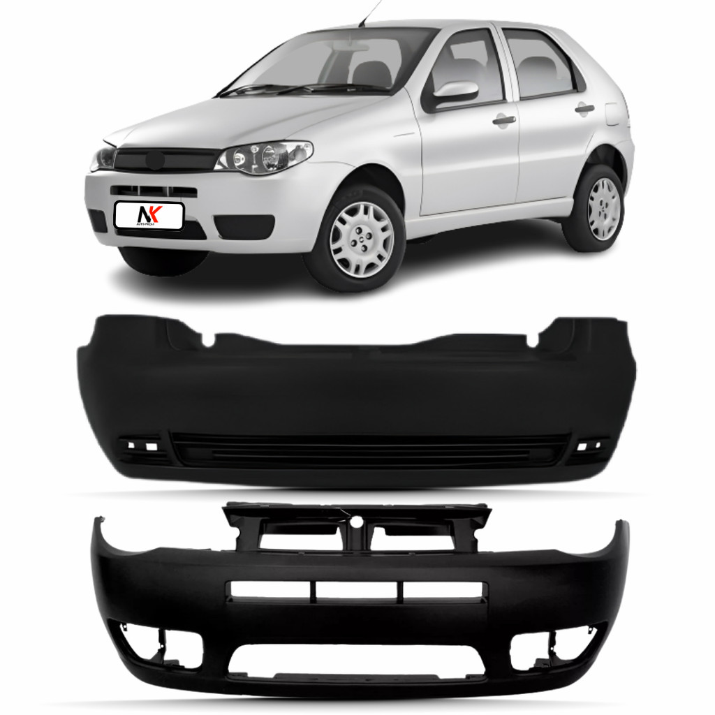 Kit Parachoque Dianteiro Traseiro Palio G3 2004 2005 2006 2007 2008 2009 A 2013 PARA CHOQUE PARA-CHOQUE PARACHOQUE CAPA em Oferta na Shopee