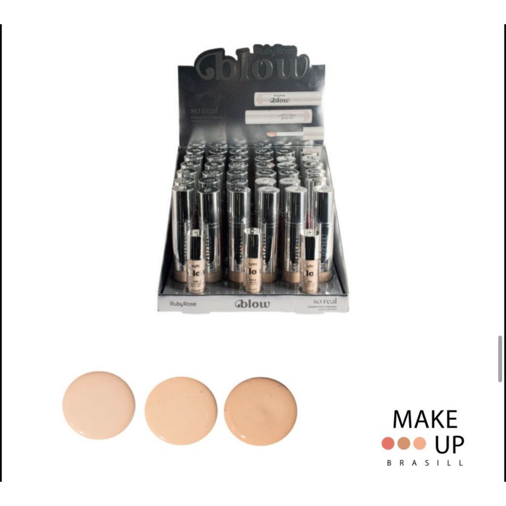 Box 36 Unids Corretivo Liquido Blow - Ruby Rose