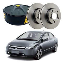 Disco Freio Dianteiro New Civic 1.8 2006 A 2011