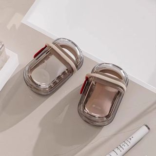 Saboneteira Portátil Para Viagem Caixa de Sabão Com Drenagem Vedada e Tampa não Vaza em Oferta na Shopee