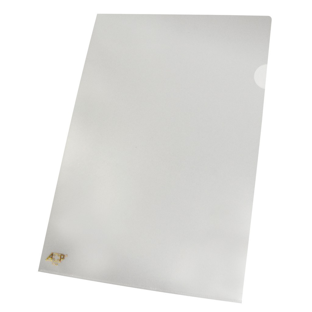 Pasta em L plástica  A4 cristal c/10 unidades