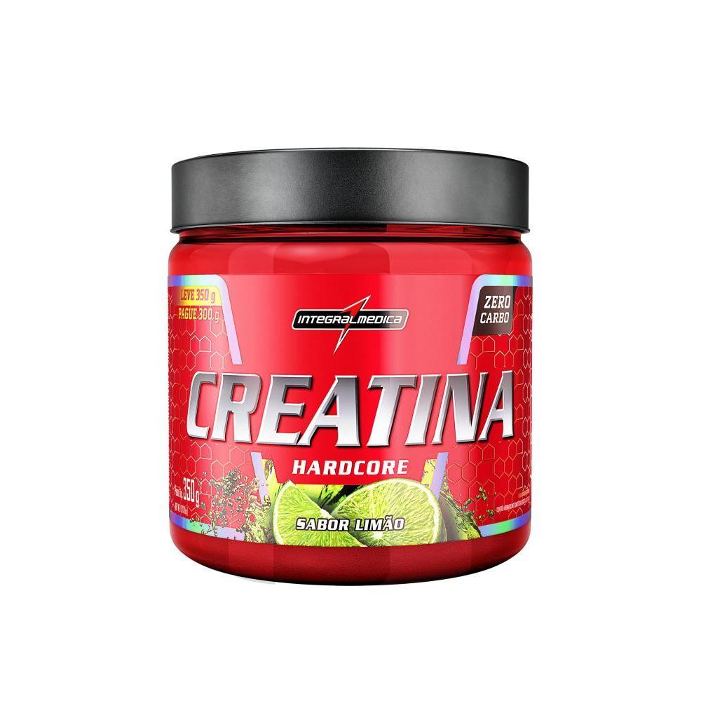 Integralmedica Creatina Hardcore 350 g Limão — Creatina Monohidratada, Zero Açúcar, Sem Glúten em Oferta na Shopee