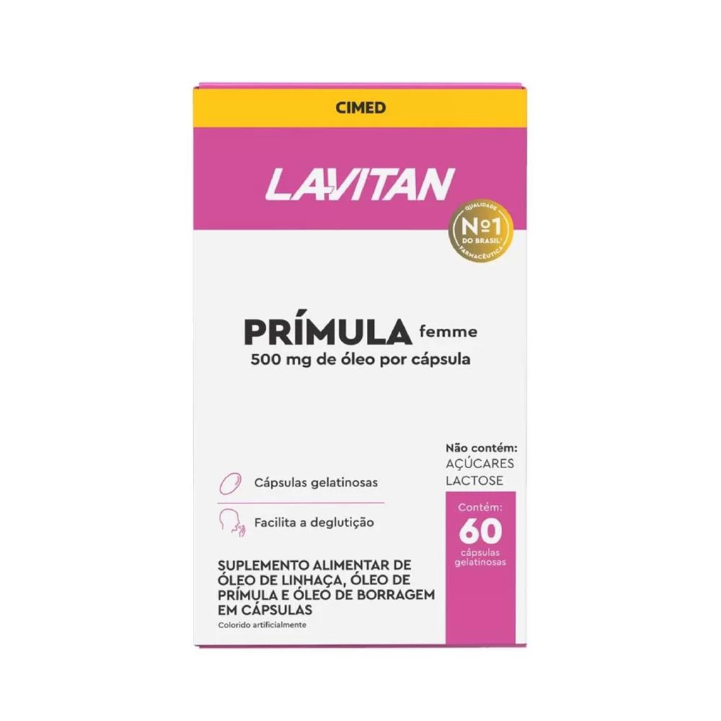 Lavitan Primula Femme 60 Cápsulas em Oferta na Shopee