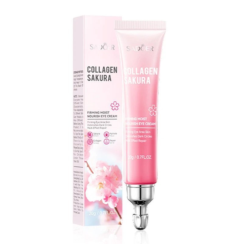 Creme para Olhos SADOER Sakura Anti Olheiras Remoção de Bolsas nos Olhos Firmador Hidratante Cremes para Olhos Beleza Cu