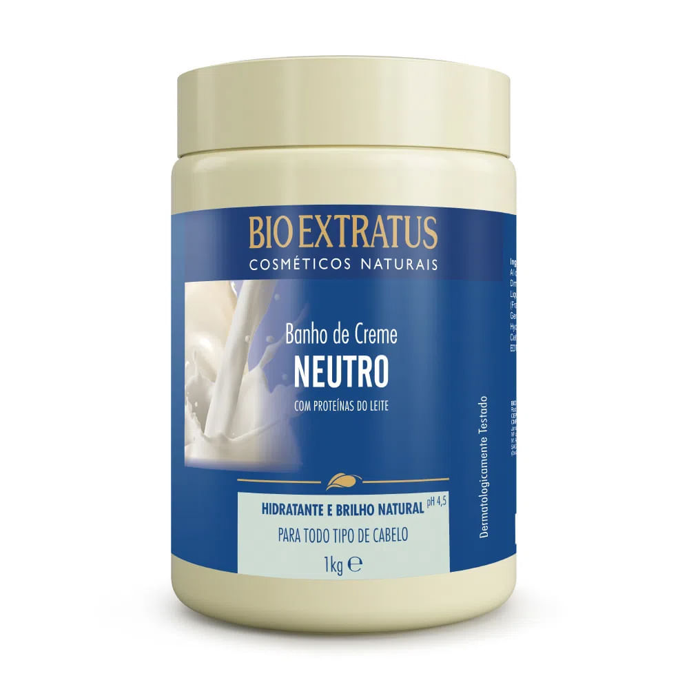 Creme De Tratamento Bio Extratus Nutri Proteínas Do Leite 1Kg