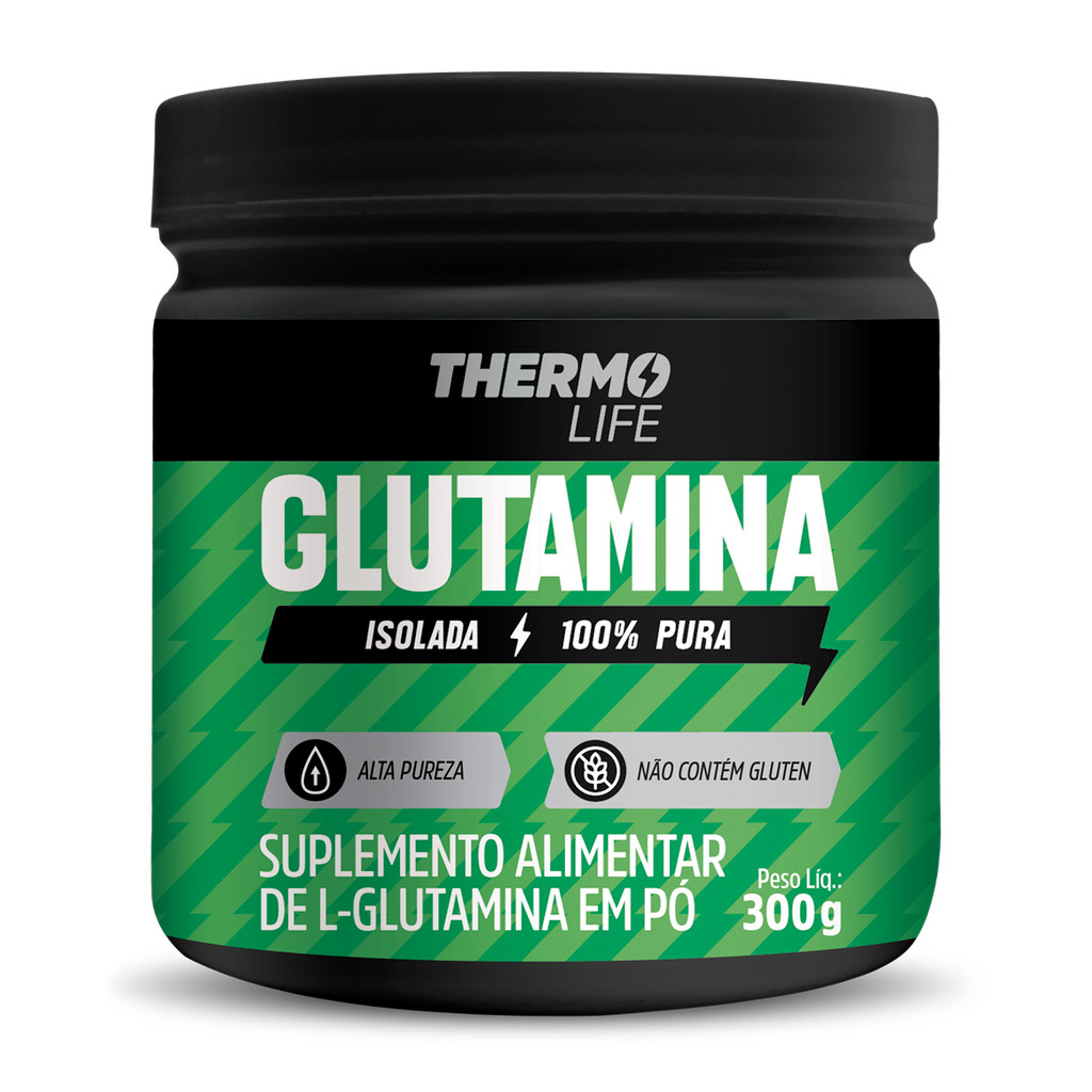 Glutamina 300g 100% Pura Thermo Life Sem Sabor