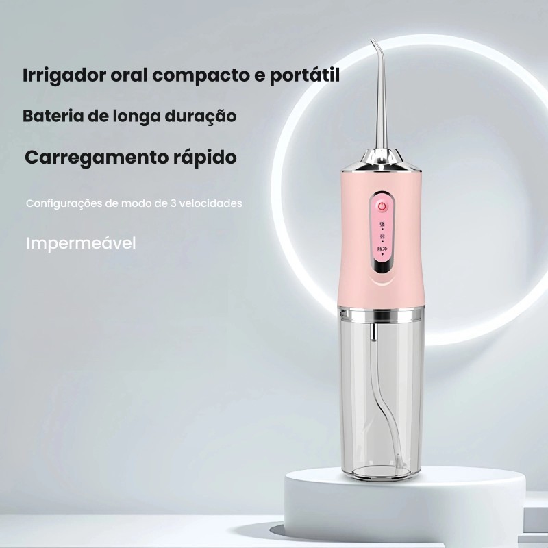 Fio Dental Água Elétrico Portátil 220ML Irrigador Bucal Premium Academia Viagem Trabalho Envio Em 24 Horas — imagem 2 de 2