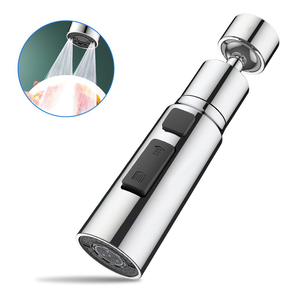 Extensor De Torneira 360 ° Aerador À Prova De Respingos De Extensão Universal De Rotação 3 Modos Acessório De Pia