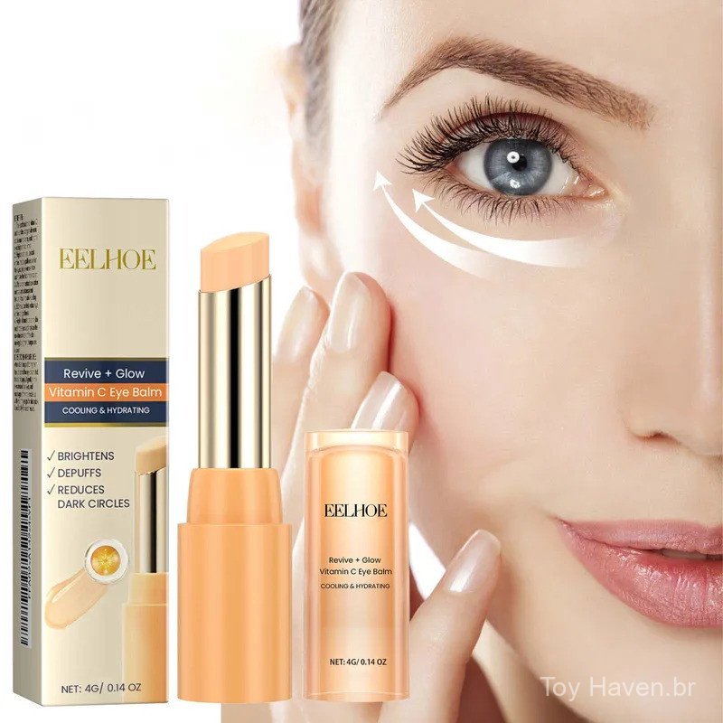 Bálsamo para Olhos com Vitamina C, Hidratante, Remoção de Bolsas, Redução de Olheiras, Linhas Finas, Anti-Inchaço, Creme em Oferta na Shopee