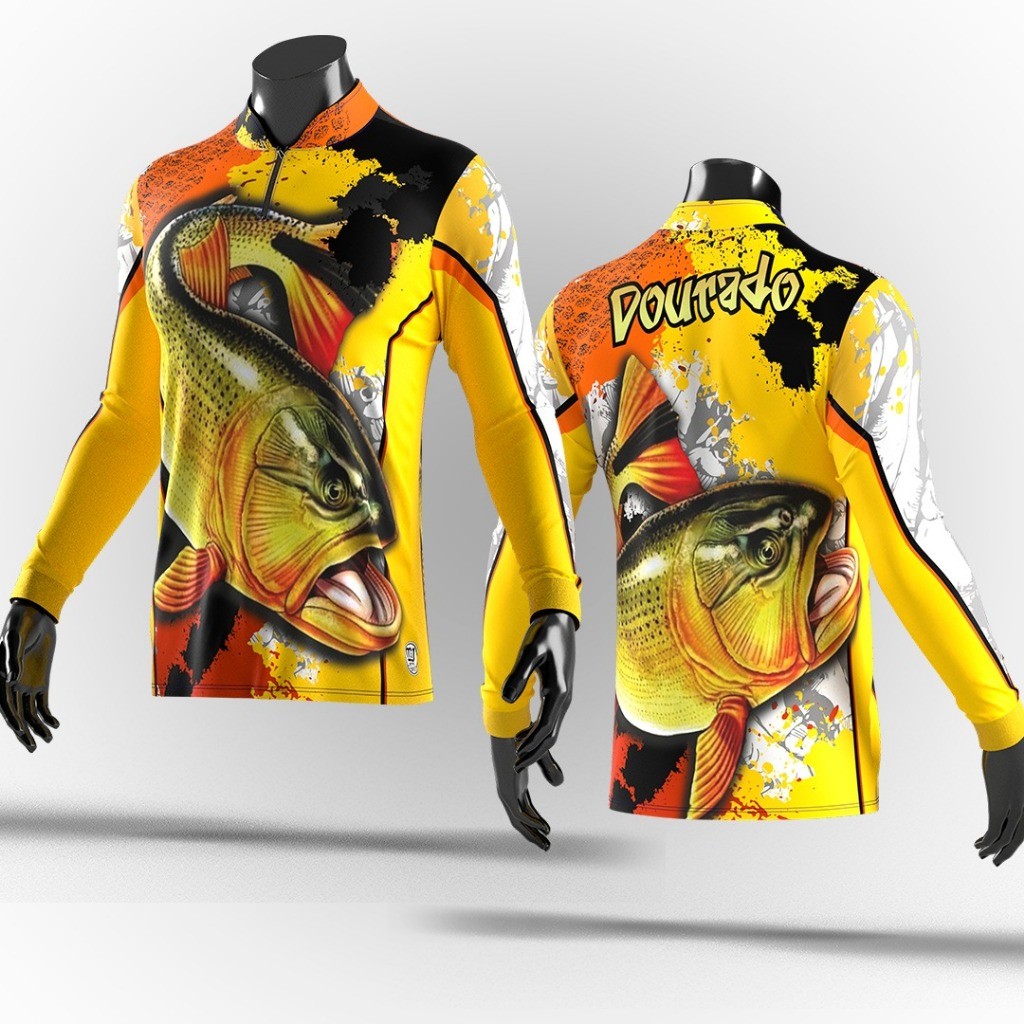 Camiseta Camisa Pesca Camiseta Blusa De Pescador Proteção Uv50+ Esportiva Pescaria Feminina ou Masculina