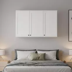 Armário Aéreo Milla 120cm 3 ptas Branco