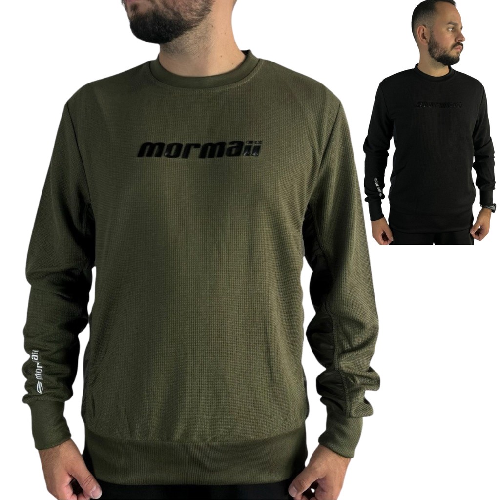 Blusa Moletom Mormaii Masculina Wafle Gola Careca Original