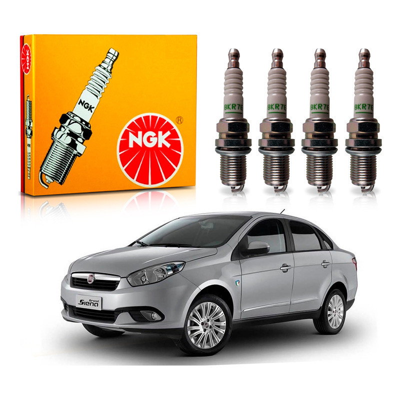 Jogo Velas Ngk Grand Siena 1.6 16v Etorq 2012 A 2014