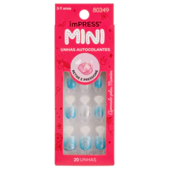 Unha Postiça imPress Mini Infantil Nighttime - Kiss New York