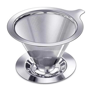 Filtro De Café Coador Café Chá Inox De Alta Qualidade Atóxico Reutilizável Pour Over--Envio imediato em Oferta na Shopee